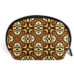 Faux Animal Print Pattern Accessory Pouch (Large) Front