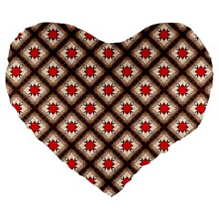 Cute Pretty Elegant Pattern 19  Premium Heart Shape Cushion by GardenOfOphir
