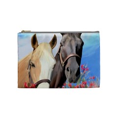 Miwok Horses Cosmetic Bag (medium) by JulianneOsoske