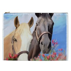 Miwok Horses Cosmetic Bag (xxl) by JulianneOsoske