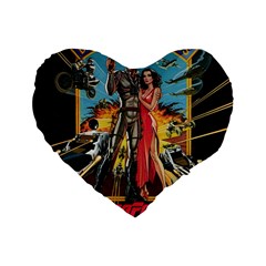 Megaforce F412359c Standard 16  Premium Heart Shape Cushion  by GWAILO