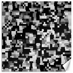 Background Noise In Black & White Canvas 16  X 16  (unframed) by StuffOrSomething