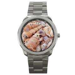 Sea Shells Sport Metal Watch by yoursparklingshop