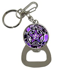 Purple Star Bottle Opener Key Chain by ArtistRoseanneJones
