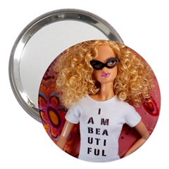I Am Beautiful - Kinzie 3  Handbag Mirror by tiffanygholar