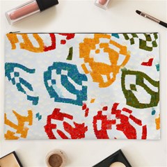 Colorful Paint Stokes Cosmetic Bag (xxl) by LalyLauraFLM