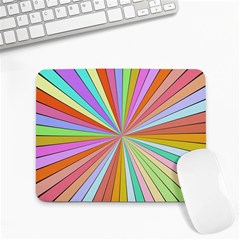Colorful Beams Small Mousepad by LalyLauraFLM