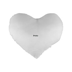 Yellow Blue White Shapes Pattern Standard 16  Premium Heart Shape Cushion  by LalyLauraFLM