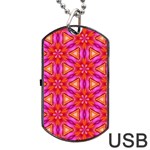 Cute Pretty Elegant Pattern Dog Tag USB Flash (One Side) Front
