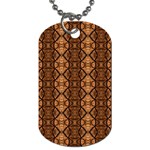 Faux Animal Print Pattern Dog Tag (Two Sides) Front