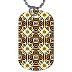 Faux Animal Print Pattern Dog Tag (One Side) Front
