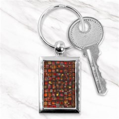 Floating Squares Key Chain (rectangle) by LalyLauraFLM