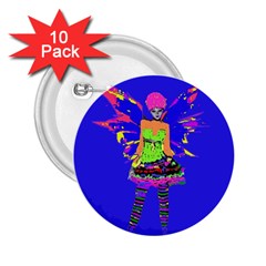 Fairy Punk 2 25  Buttons (10 Pack)  by icarusismartdesigns