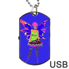Fairy Punk Dog Tag Usb Flash (two Sides)  by icarusismartdesigns