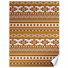 Fancy Tribal Borders Golden Canvas 36  X 48   by ImpressiveMoments
