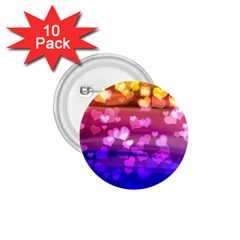 Lovely Hearts, Bokeh 1 75  Buttons (10 Pack) by ImpressiveMoments