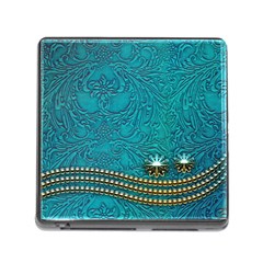 Wonderful Decorative Design With Floral Elements Memory Card Reader (square) by FantasyWorld7