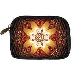 Elegant, Decorative Kaleidoskop In Gold And Red Digital Camera Cases by FantasyWorld7