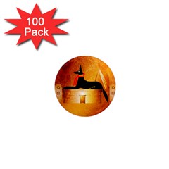 Anubis, Ancient Egyptian God Of The Dead Rituals  1  Mini Magnets (100 Pack)  by FantasyWorld7