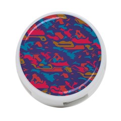 Chaos In Retro Colors 4-port Usb Hub (two Sides) by LalyLauraFLM