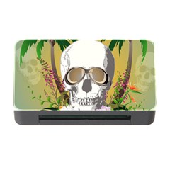 Funny Skull With Sunglasses And Palm Memory Card Reader With Cf by FantasyWorld7