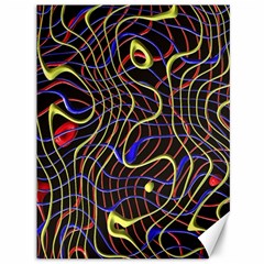 Ribbon Chaos 2 Black  Canvas 36  X 48   by ImpressiveMoments