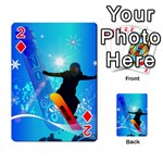 Snowboarding Playing Cards 54 Designs  Front - Diamond2
