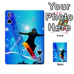 Snowboarding Playing Cards 54 Designs  Front - Spade6