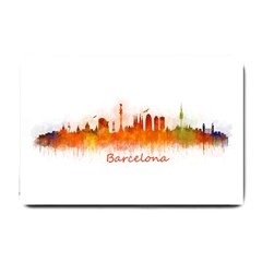 Barcelona City Art Small Doormat  by hqphoto