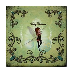 Cute Elf Playing For Christmas Tile Coasters by FantasyWorld7