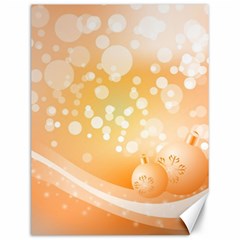 Wonderful Christmas Design With Sparkles And Christmas Balls Canvas 12  X 16   by FantasyWorld7