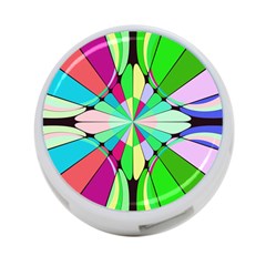 Distorted Flower 4-port Usb Hub (two Sides) by LalyLauraFLM