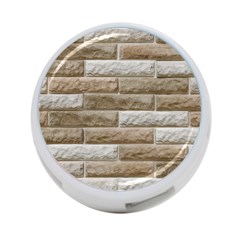 Light Brick Wall 4-port Usb Hub (two Sides)  by trendistuff