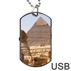 Pyramid Egypt Dog Tag Usb Flash (one Side) by trendistuff