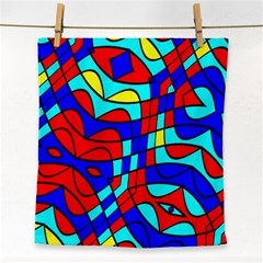 Colorful Bent Shapes 			face Towel by LalyLauraFLM
