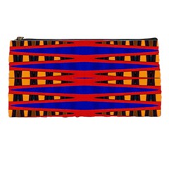 Bright Blue Red Yellow Mod Abstract Pencil Cases by BrightVibesDesign