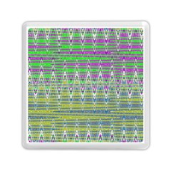 Colorful Zigzag Pattern Memory Card Reader (square)  by BrightVibesDesign