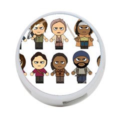 The Walking Dead   Main Characters Chibi   Amc Walking Dead   Manga Dead 4-port Usb Hub (one Side) by PTsImaginarium
