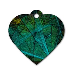 Weathered Dog Tag Heart (two Sides) by SugaPlumsEmporium