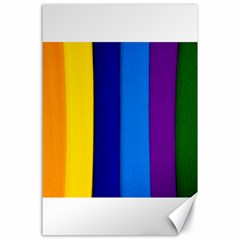 Rainbow Painting On Wood Canvas 24  X 36  by StuffOrSomething
