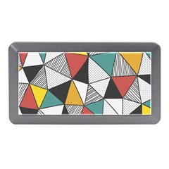 Colorful Geometric Triangles Pattern  Memory Card Reader (mini) by TastefulDesigns