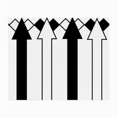 Funny Black And White Stripes Diamonds Arrows Small Glasses Cloth by yoursparklingshop