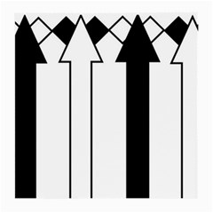 Funny Black And White Stripes Diamonds Arrows Medium Glasses Cloth (2-side) by yoursparklingshop