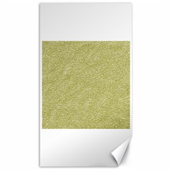 Festive White Gold Glitter Texture Canvas 40  X 72   by yoursparklingshop
