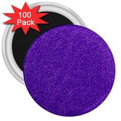 Festive Purple Glitter Texture 3  Magnets (100 Pack) by yoursparklingshop