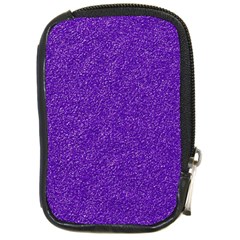 Festive Purple Glitter Texture Compact Camera Cases by yoursparklingshop
