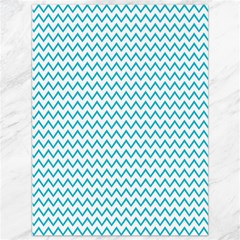 Blue White Chevron Canvas 36  X 48   by yoursparklingshop