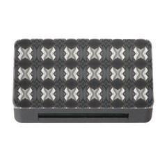 Black White Gray Crosses Memory Card Reader With Cf by yoursparklingshop