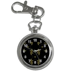 Festive Black Golden Lights  Key Chain Watches by yoursparklingshop