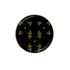 Festive Black Golden Lights  Hat Clip Ball Marker (4 Pack) by yoursparklingshop